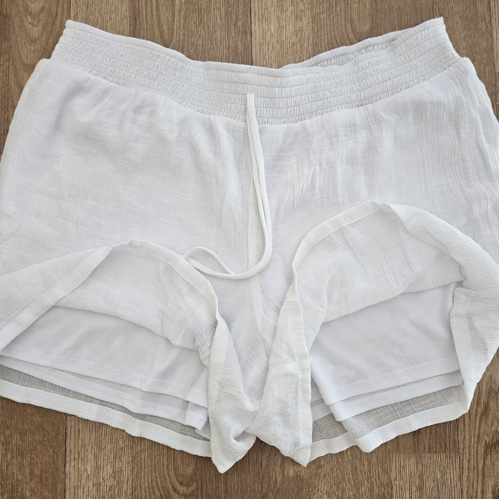 Apt. 9 Pull-On Faux Tie Lined White Shorts size XXL V-2311 - Picture 4 of 7